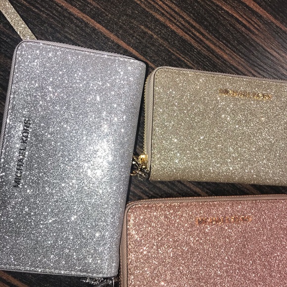 Michael Kors Bags Michael Kors Glitter Sparkle Phone Wallet